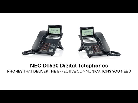 NEC DT530 12 Button Display Telephone (Black Color) - Digital Phone