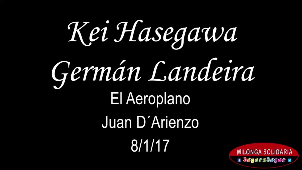 Kei Hasegawa y Germán Landeira. Milonga Solidaria JugarxJugar.