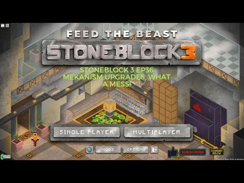 Stoneblock 3 Ep36 Mekanism Upgrades, What A Mess!