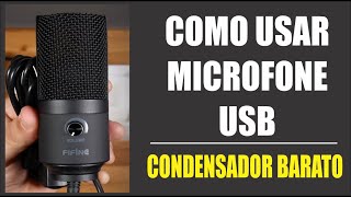 COMO USAR MICROFONE USB COM ASIO E NOVO MICROFONE K669 CONDENSADOR