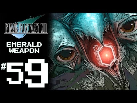 Final Fantasy VII Platinum Trophy Gameplay Walkthrough Part 59 - Emerald Weapon Battle