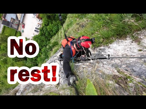 This is why you need to have a resting system with you on Via Ferrata