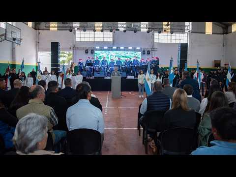 Frigerio participó de los festejos por el aniversario de General Campos e inauguró un nuevo jardín m