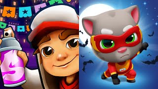 Subway Surfers Mexico 2025 VS Talking Tom Hero Dash Halloween 2025