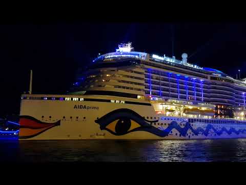 AIDA Prima mit Horn in Hamburg 09.09.2017