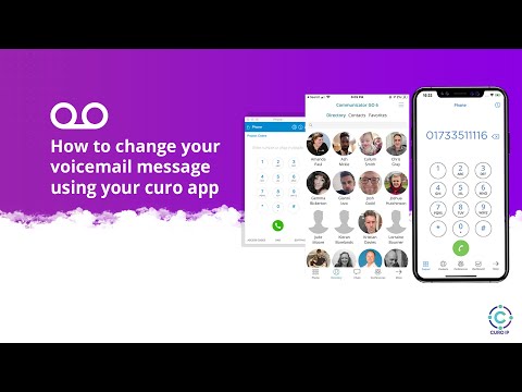 How to change your voicemail message using your Curo...