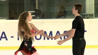 Cindy-Lilli ZIMMERLI / Volodymyr NAKISKO SUI Ice Dance Short Dance EGNA-NEUMARKT 2017