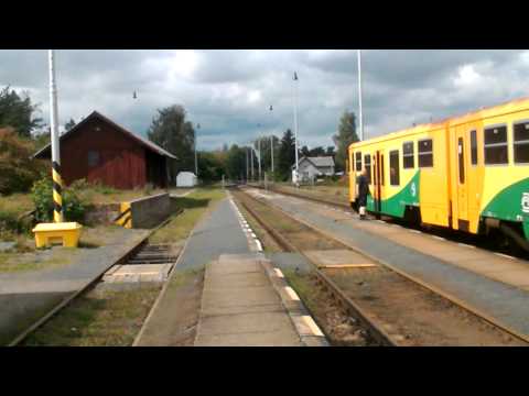 Odjezd osobního vlaku z Dolního Bousova do Bakova