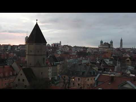 Jakobertor Augsburg 15.12.2019 von oben