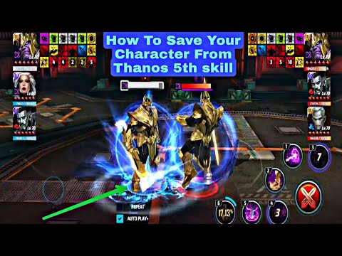 How To Save Your Character From Thanos 5th Skill - Marvel Future Fight