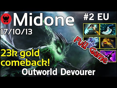 Midone [Secret] plays Outworld Devourer!!! Dota 2 Full Game 7.21
