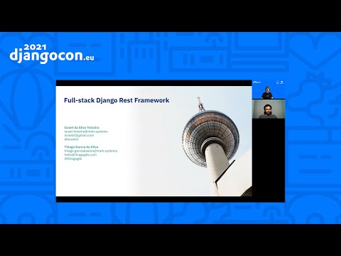 DjangoCon2021 | Full stack Django Rest Framework | Thiago Garcia da Silva & Israel da Silva Teixeira thumbnail