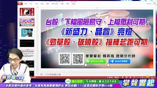 【掌聲響起】#賴昇楷 1028  台股雖回檔，無礙「下檔風險易守、上檔獲利可期」優勢，《新盛利、晶睿、東碩》後市這樣看，用「這個方法」選出這些《勁草股》 (圖)