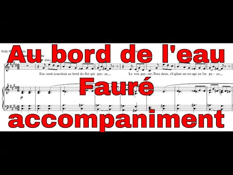 Au bord de l'eau - Fauré -  accompaniment in C# minor