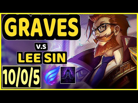 REVOLTA (GRAVES) vs LEE SIN - 10/0/5 KDA JUNGLE CHALLENGER GAMEPLAY - BR