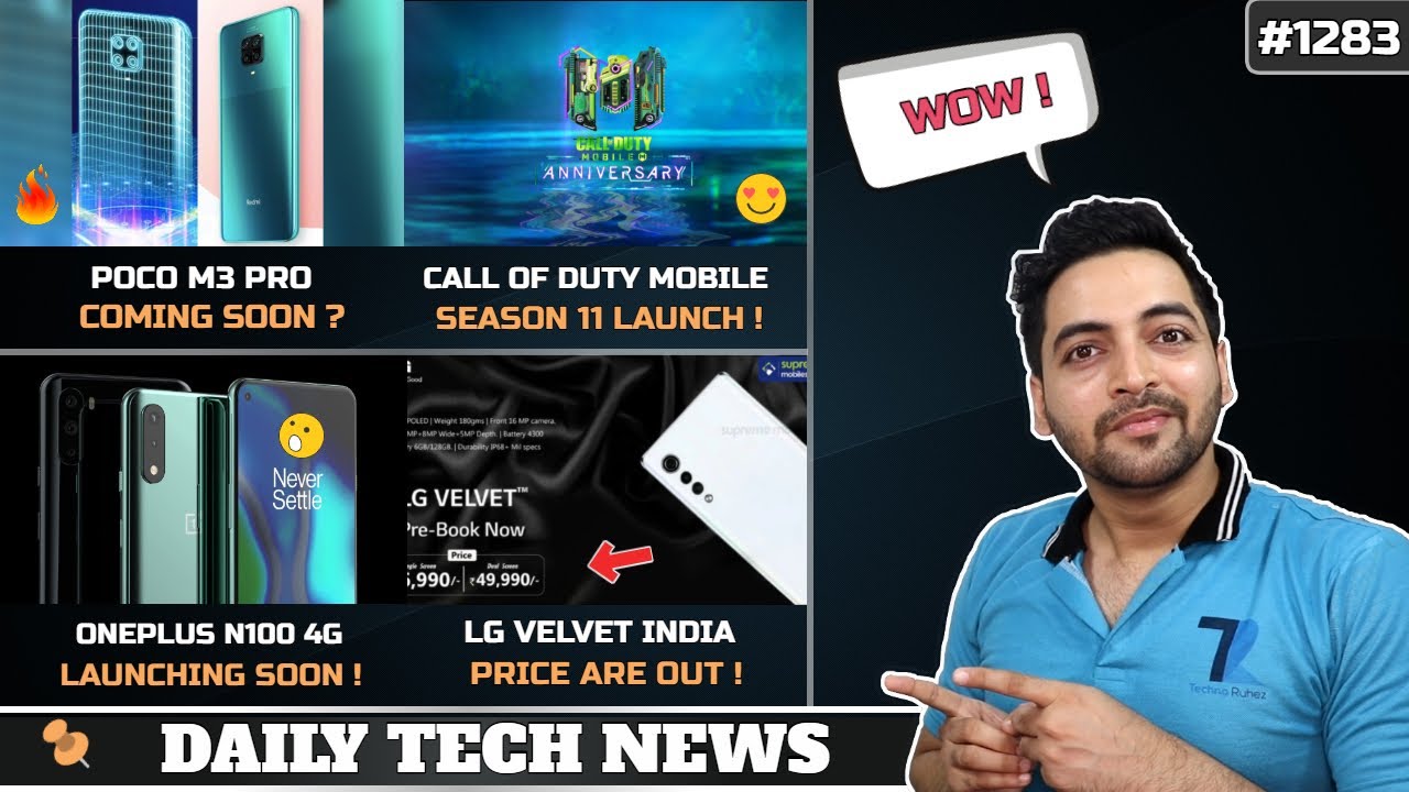 POCO M3 Pro Launch,iPhone 12 India,COD Season 11,Oneplus N100 4G,100W Wireless,LG Velvet India Price