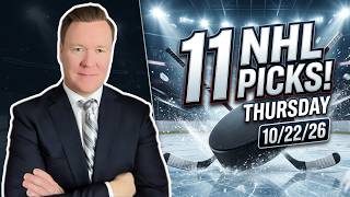 Thursday 11 NHL Betting Picks l 10/22/26 l Vernon's Best NHL Bets, Expert Picks 
