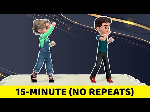 15-MINUTE (NO REPEATS) CARDIO EXERCISES FOR KIDS