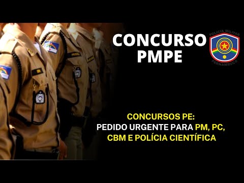 CONCURSOS EM PERNAMBUCO - ALEPE PEDE URGÊNCIA PARA PM-PE, PC-PE, CBM-PE E POLÍCIA CIENTÍFICA