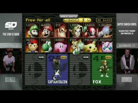 The End is Nair #5 - Winner Quarters: Shihman (Falcon) vs Automatic (Mario/Fox)
