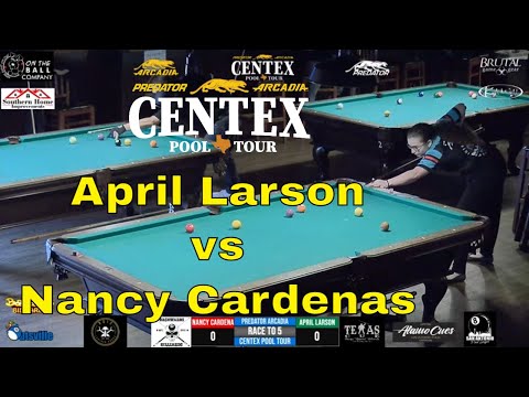 April Larson vs Nancy Cardenas / Predator Arcadia CenTex Pool Tour Stop 2 /2/26/22