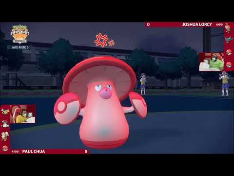 Pokémon VGC Swiss R5 Paul Chua vs Joshua Lorcy VG Day 1 2023 Orlando Regional Championships
