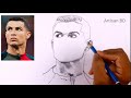 How To Draw Cristiano Ronaldo Drawing Portrait #cr7