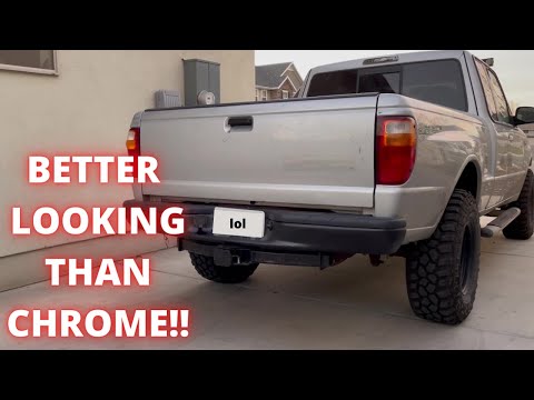 How To Use RUST-OLEUM BED LINER To Paint Your Bumper!!