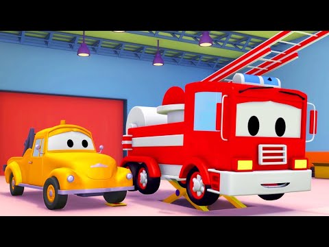 Vatrogasni Kamion - Tegljač Tom u Auto Gradu 🚗 Crtići za djecu