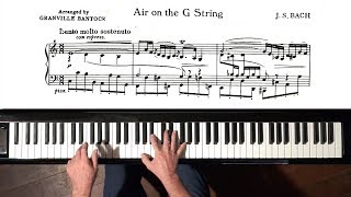 Bach “Air on the G String” (arr. G. Bantok) P. Barton, FEURICH HP piano