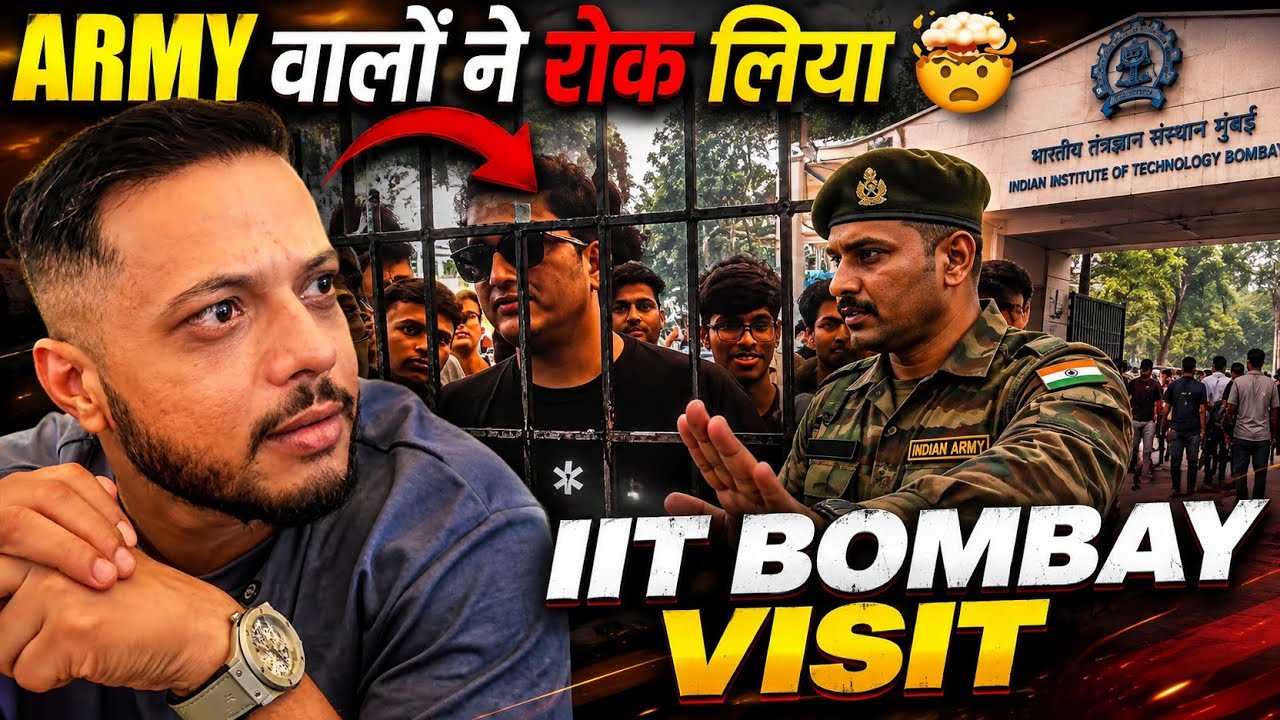 IIT BOMBAY VISIT 🤯 | Army वालों ने रोक लिया ⁉️-Sachin Sir Honest Talk |