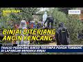 Tragis! Pedagang Bakso Tertimpa Pohon Tumbang di Lapangan Merdeka Binjai