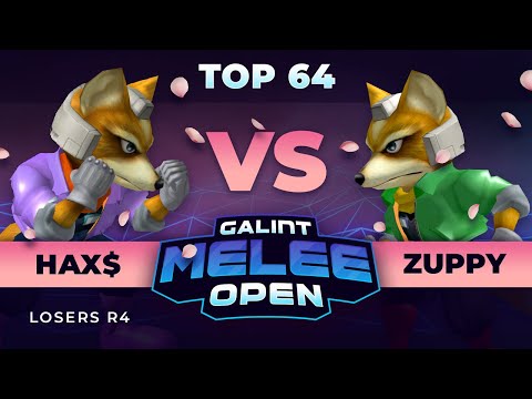 Galint Melee Open: Spring Edition - Hax$ (Blue Fox) vs Zuppy (Green Fox) - Top 64 LR4