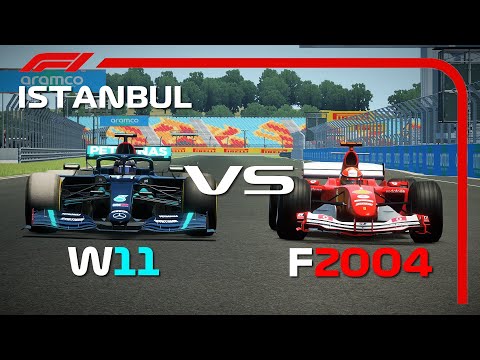 F1 2020 Mercedes vs 2004 Ferrari - ISTANBUL