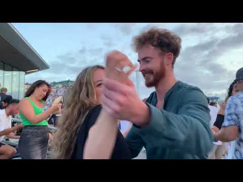 CUBAN SALSA SOCIAL Dancing @ Street Party in Gothenburg, Sweden