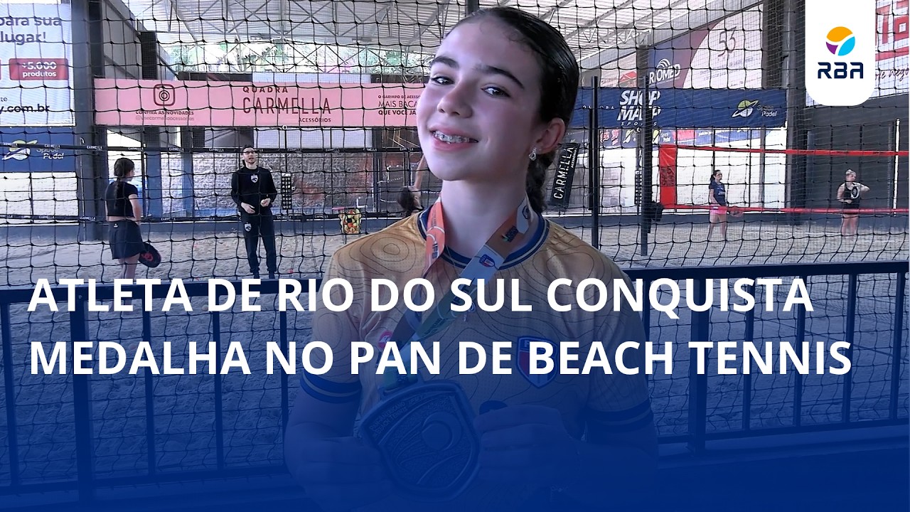 Beach Tennis: atleta de Rio do Sul conquista medalha no Pan