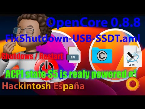 Hackintosh España. FixShutdown-USB-SSDT-aml Shutdows / Restart