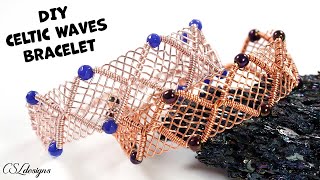 DIY Celtic waves wirework bracelet ⎮ How to make a wirework bracelet