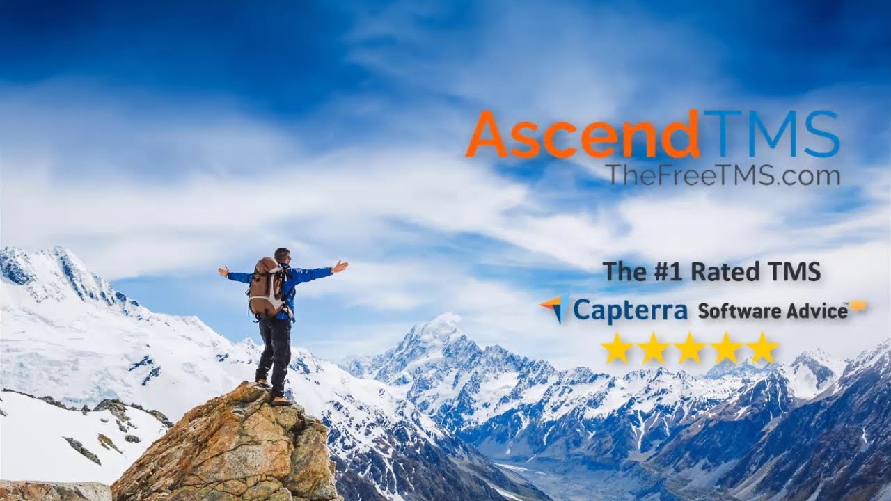 AscendTMS product dashboard, from official YouTube demo