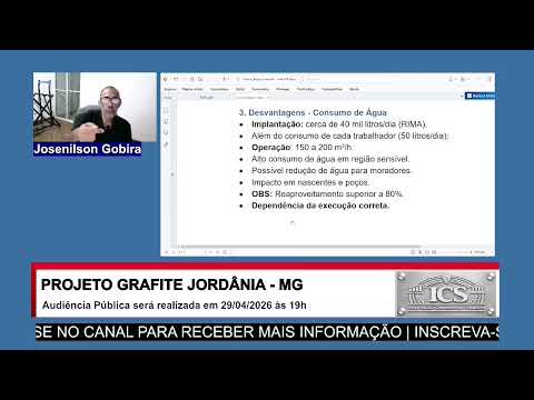 Projeto Grafite Jordânia-MG - Resumo do Relatório de Impacto Ambiental (RIMA)