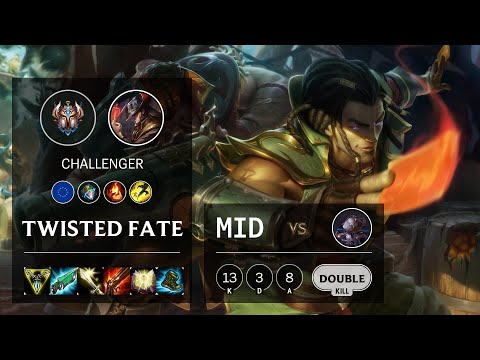 Twisted Fate Mid vs Orianna - EUW Challenger Patch 10.14
