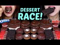 ASMR LEFTOVER DESSERT RACE CHOCOLATE PROFITEROLES MOCHI ICE CREAM RED VELVET OREO JEWEL JELLY 먹방
