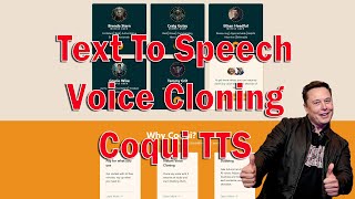 Easy Guide To Use COQUI FREE Text To Speech