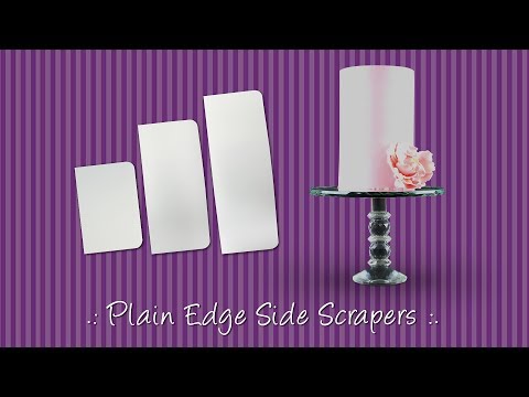 10 inch X TALL plain edge icing side scraper / smoother 10 inch X TALL plain edge icing side scraper / smoother