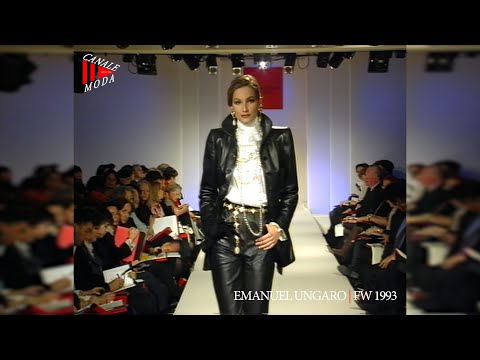 EMANUEL UNGARO Fall Winter 1993 Paris 4K - Canale Moda