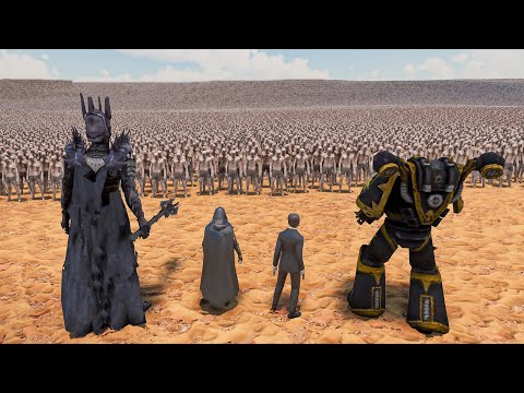 SAURON, SITH, JOHN WICK, BLACKTEMPLAR vs 1,000,000 ZOMBIE | Ultimate Epic Battle Simulator 2 UEBS 2