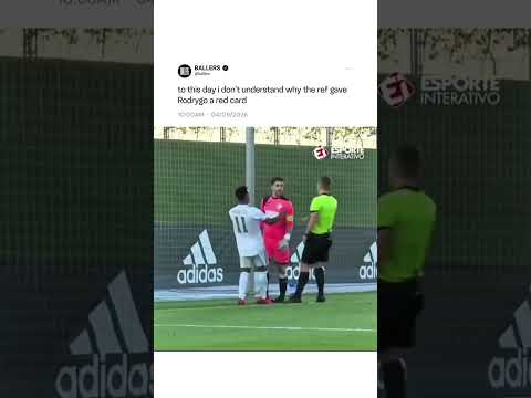 Rodrygo got a red card just because he scored??? 🤯