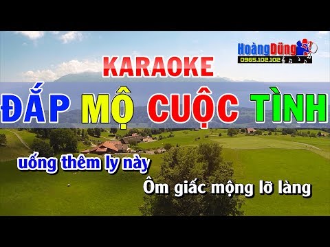 Đắp Mộ Cuộc Tình Karaoke TONE NAM | Karaoke đắp mộ cuộc tình nhạc sống