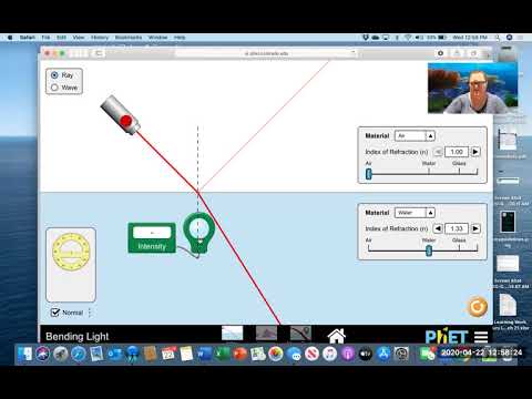 How To Do The Phet Light Reflection And Refraction