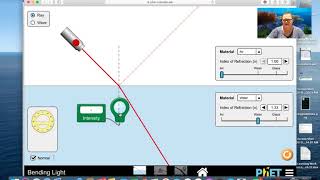 How to do the pHet Light reflection and refraction